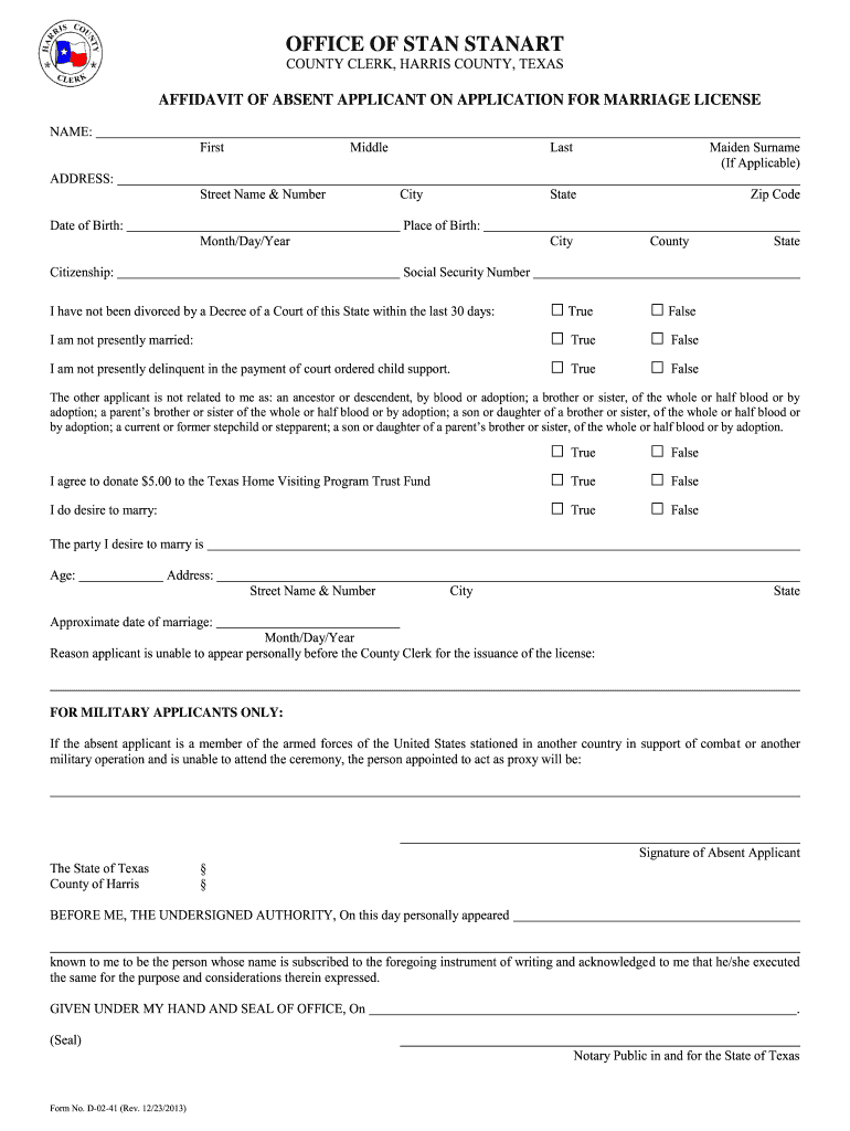 2013 Form TX D 02 41 Fill Online Printable Fillable Blank PdfFiller