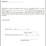 Affidavit Form Real Estate Forms Letter Template Word Templates