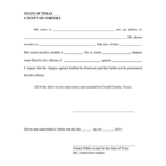 Affidavit Of Non Prosecution Domestic Violence Form Texas Pdf 2020