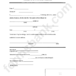 Affidavit Of Previous Address Form Printable Pdf Download