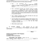 Affidavit Of Sponsor The Official Website Of The Philippine Embassy
