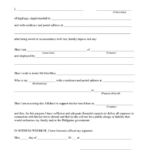 AFFIDAVIT OF SUPPORT In Word And Pdf Formats