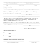 AFFIDAVIT OF SUPPORT In Word And Pdf Formats