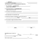 Affidavit Of Survivorship Printable Pdf Download