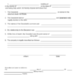 Affidavit Of Survivorship Template Download Printable PDF Templateroller