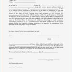 Affidavit Template Form Universal Network