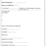 Affidavit Templates In Word Format