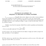 Arkansas Affidavit In Support Of Request To Proceed In Forma Pauperis