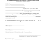Ct Affidavit Template Doc Template PdfFiller