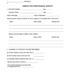 Domestic Relations Financial Affidavit Georgia Superior Court
