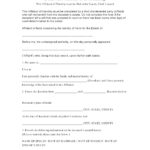 Download Free Affidavit Forms Form Download