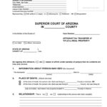 Download Free Arizona Small Estate Affidavit Form Form Download