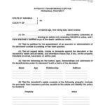 Download Free Kansas Small Estate Affidavit Form Form Download