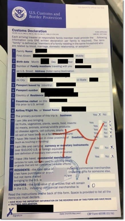 Example Onhow To Fill Out State Declaration For A Visa