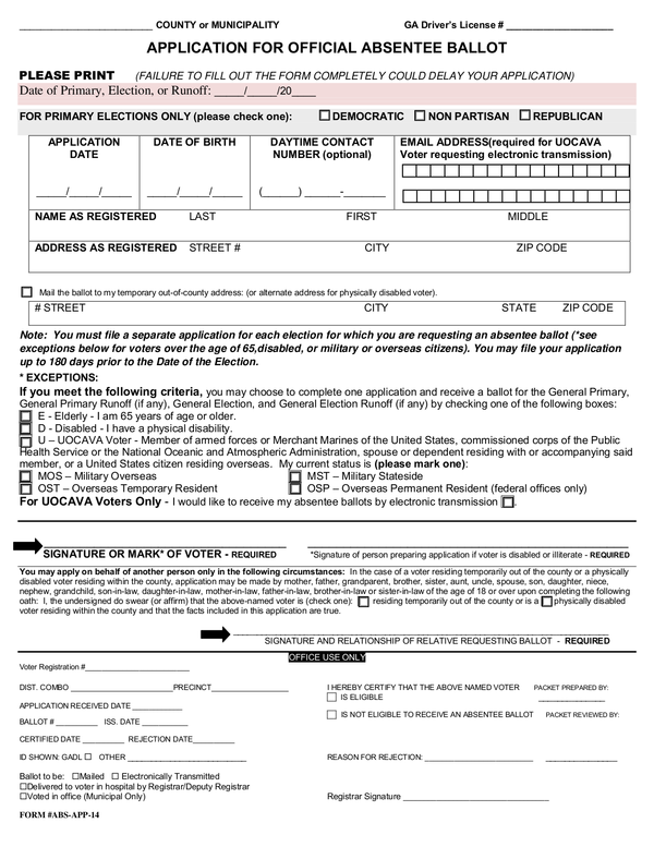 Fill Free Fillable Georgia gov PDF Forms
