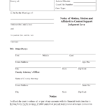 Form CSX1002 Download Printable PDF Or Fill Online Notice Of Motion
