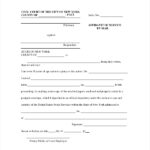 FREE 11 Sample Affidavit Of Service Forms In PDF MS Word Excel