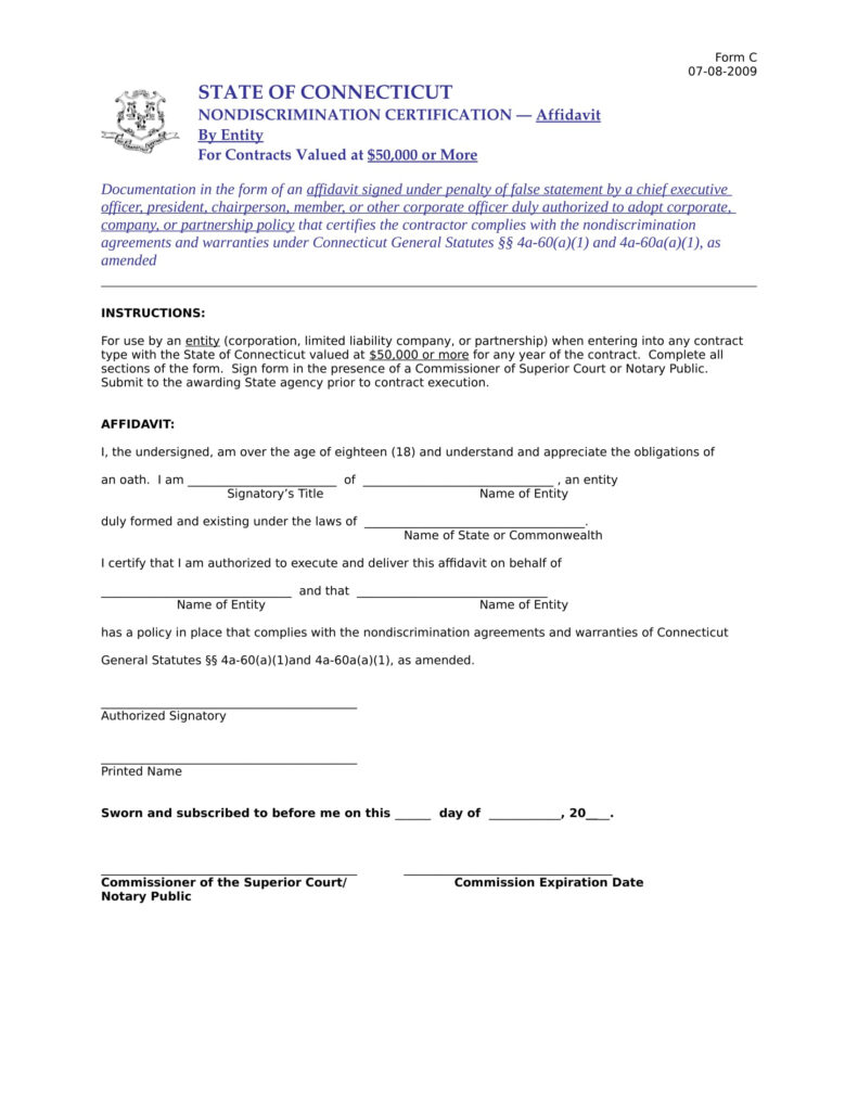 FREE 22 Sample Affidavit Forms In PDF MS Word Excel