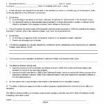 Free California Small Estate Affidavit Affidavit For Collection Of