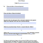 Free Georgia Small Estate Banking Affidavit Form PDF Word