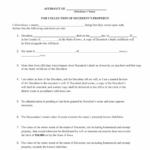 Free Iowa Small Estate Affidavit Form Affidavit Of Administration