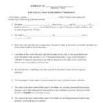 Free Iowa Small Estate Affidavit Form Affidavit Of Administration