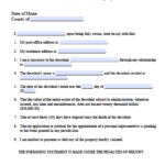 Free Maine Small Estate Affidavit Form PDF Word