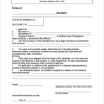 Free Minnesota Small Estate Affidavit Form PRO202 PDF WORD