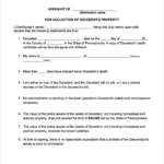 Free Pennsylvania Small Estate Affidavit Form PDF WORD
