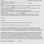 Free Small Estate Affidavit Form Small Estate Affidavit Form