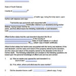 Free South Dakota Small Estate Affidavit Form PDF Word