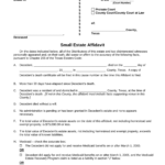 Free Texas Small Estate Affidavit Form PDF EForms