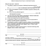 Free Utah Small Estate Affidavit Form PDF WORD