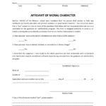 Good Moral Character Sample Master Template