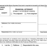 Illinois Law Requires You To File A Financial Affidavit In Divorce And