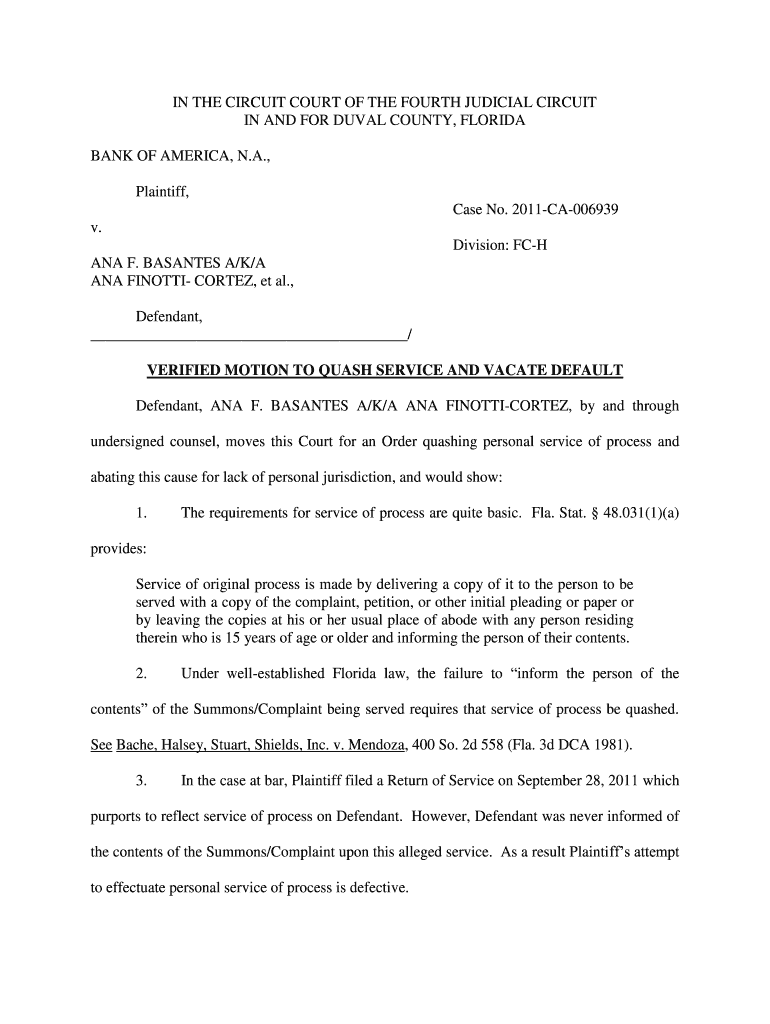Motion To Quash Capias Warrant Palm Beach County Florida Clerk Of Court