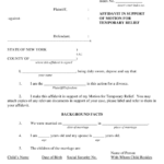 New York Affidavit In Support Of Motion For Temporary Relief Download