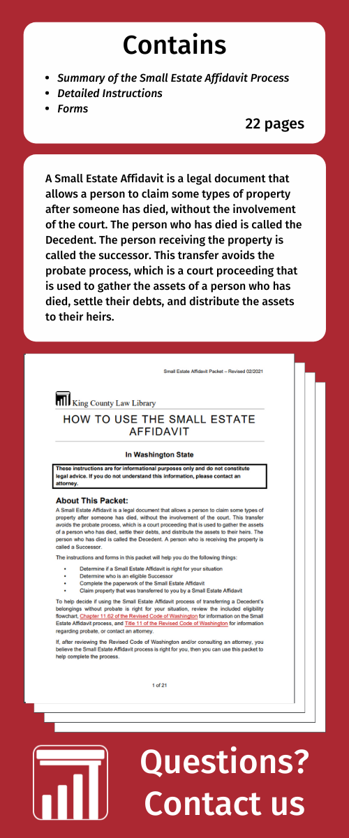 King County Affidavit Form 2022