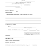 Petitioner S Affidavit In Support Of Motion To Extend Time Printable