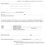 Same Name Affidavit Free Form For Montana 2022 PrintableAffidavitForm