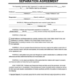 Separation Agreement Form Create A Free Separation Agreement