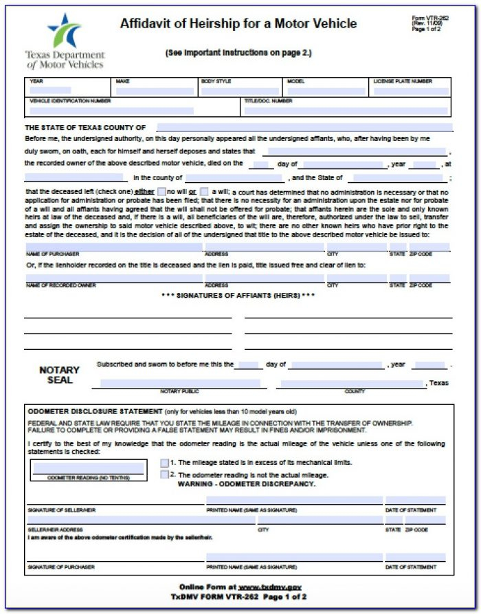 Small Estate Affidavit Form Harris County Texas Universal Network