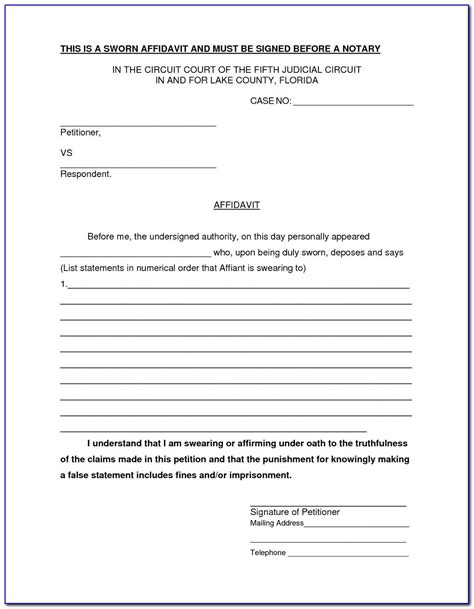 Standard Affidavit Form Zimbabwe Pdf Blog