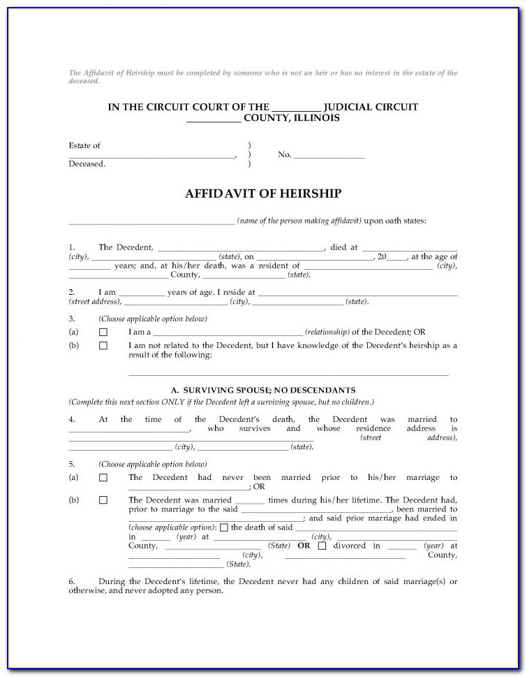 Texas Small Estate Affidavit Form Dallas County Universal Network