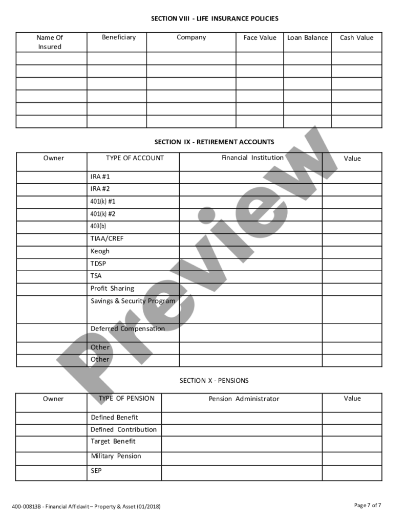 Vermont Affidavit Of Income And Assets Affidavit Of Assets US Legal 